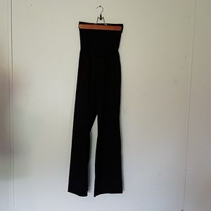Black Pinstripe Maternity Dress Pants